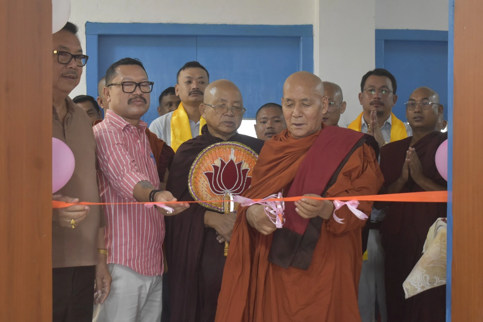 Ribbon-cutting at a campus programme