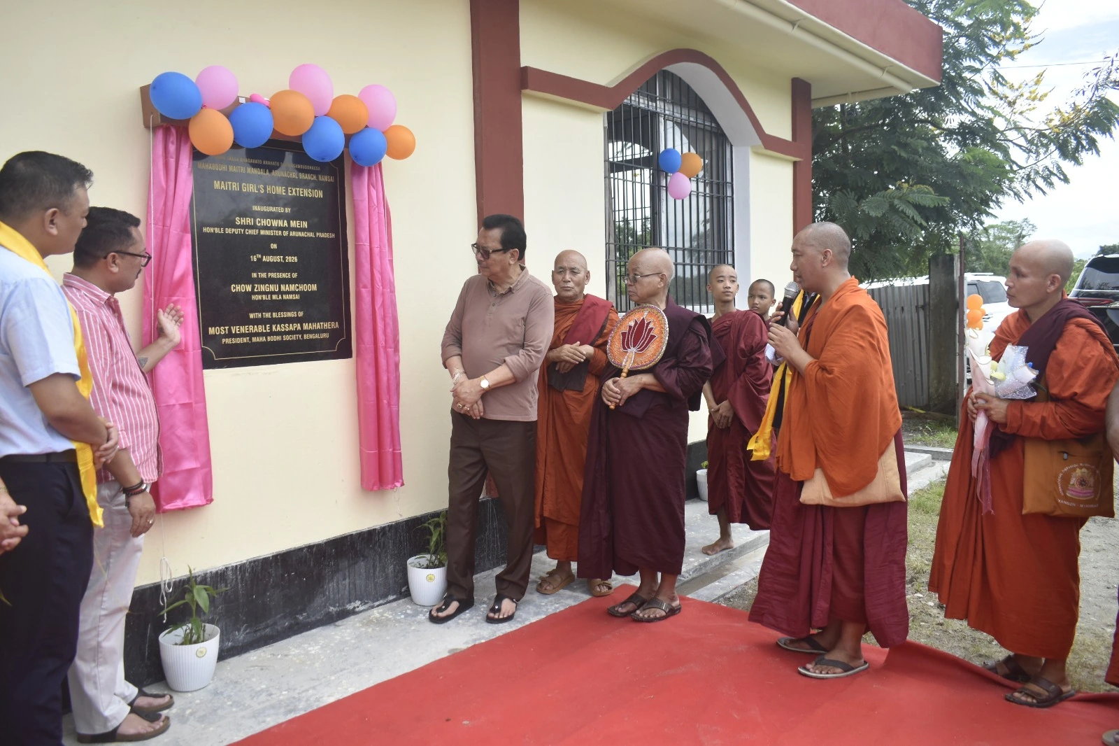 A welcome gathering at the campus