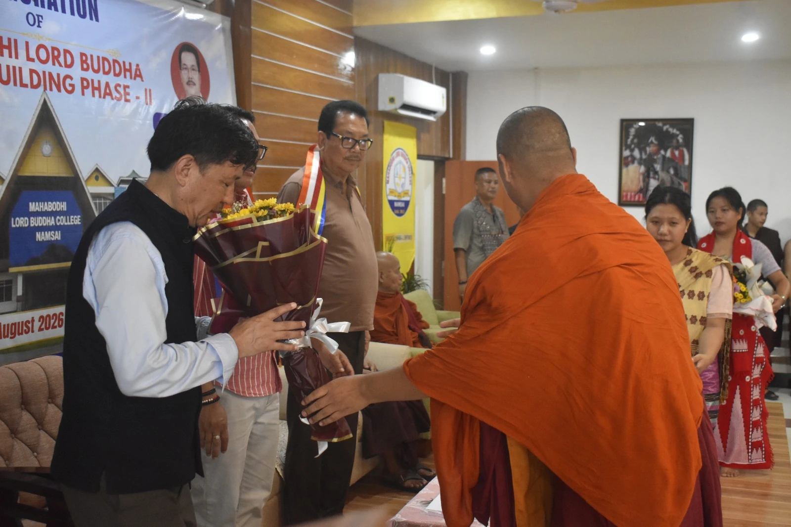 An exchange during a campus programme