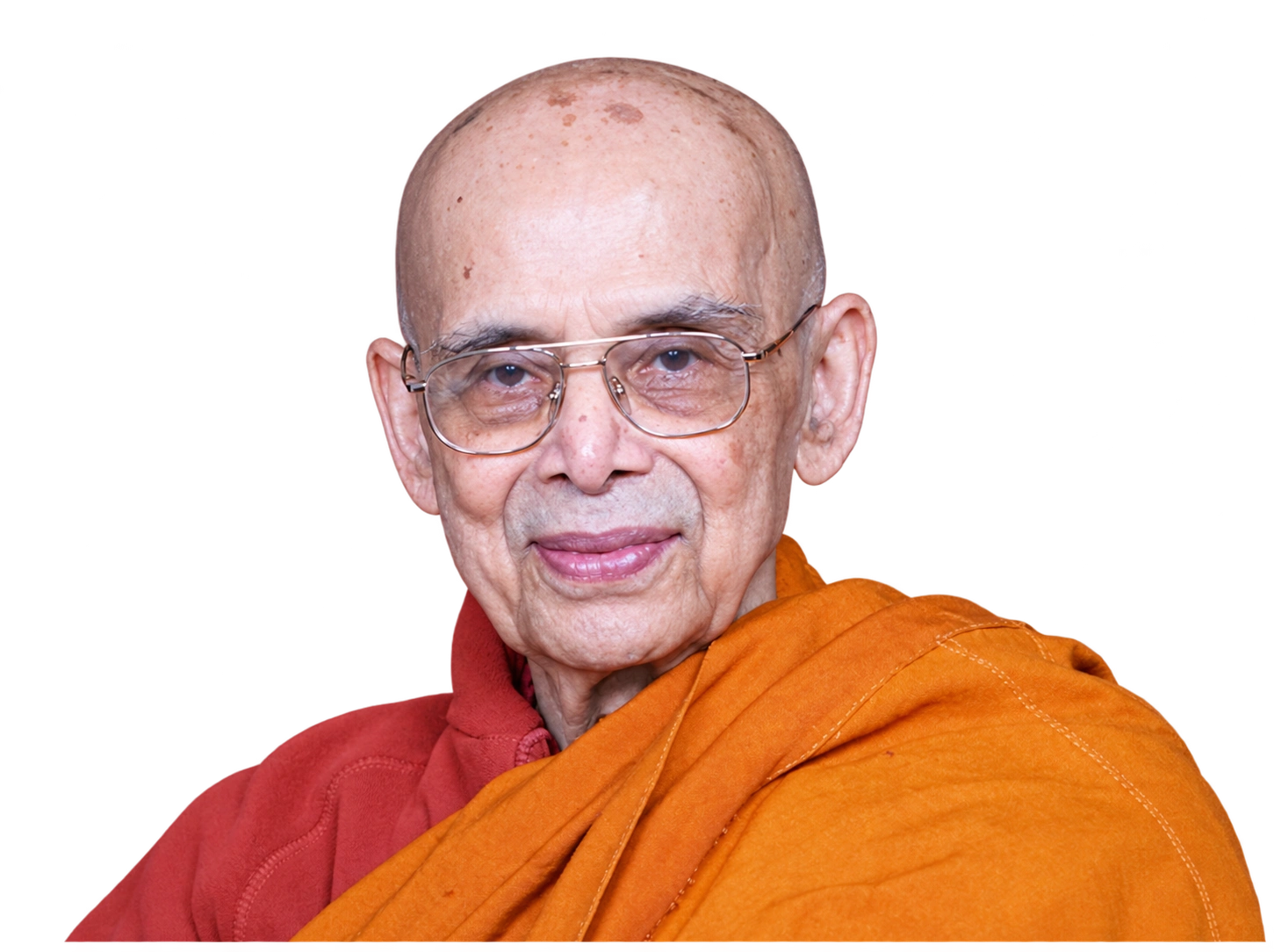 Late Most Ven. Acharya Buddharakkhita in saffron robes